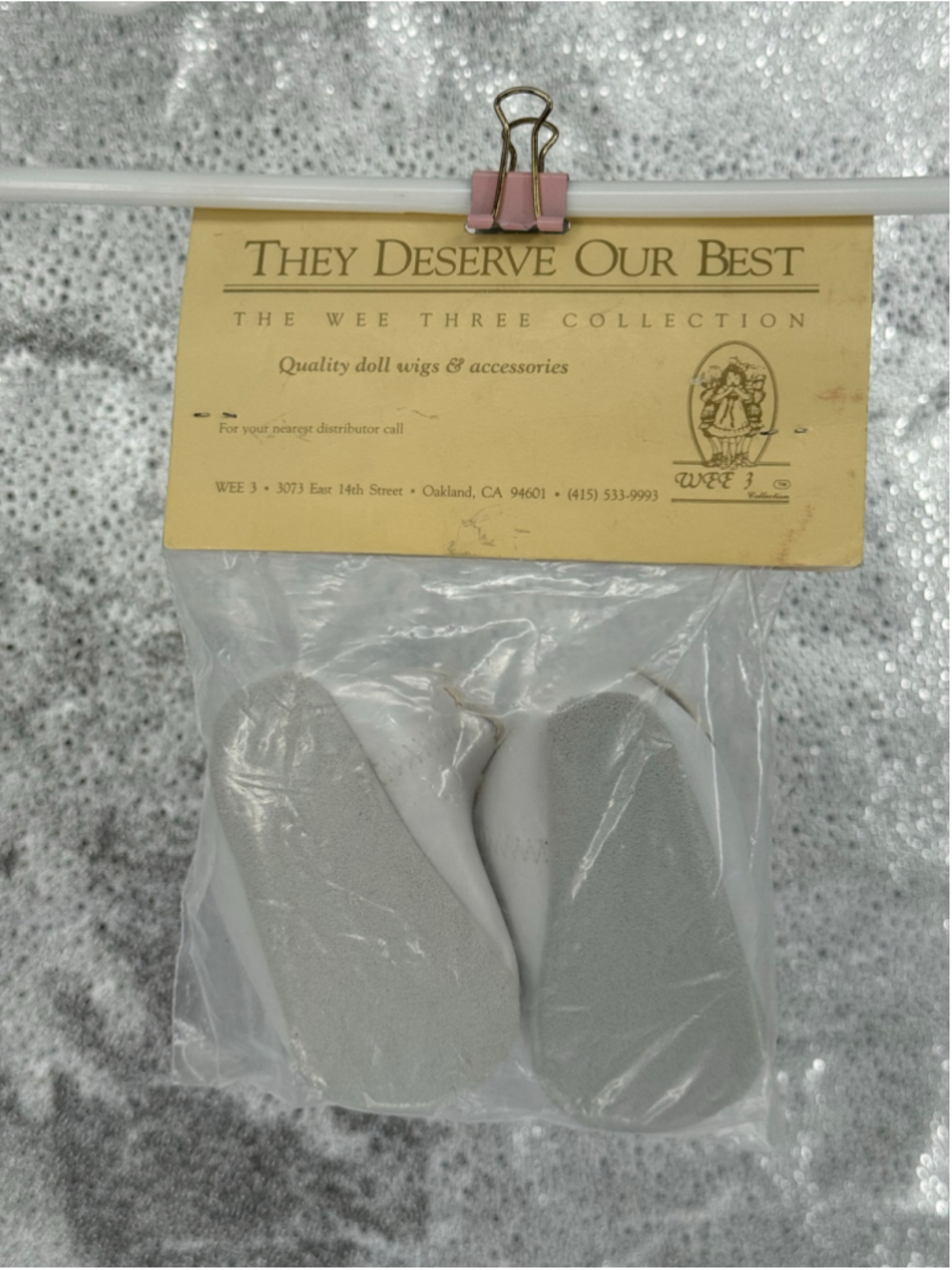 Wee 3 Collection Baby Doll Shoes One Size White Pink - Picture 2 of 2